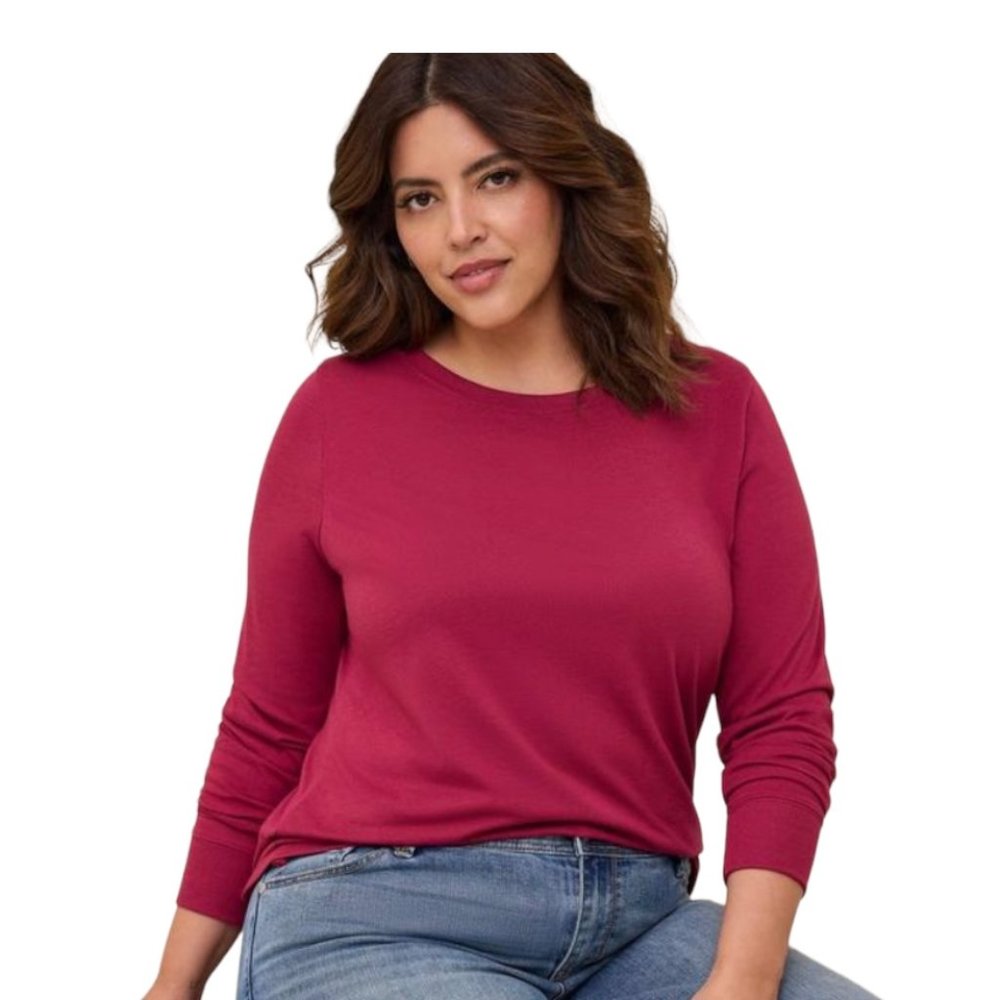 Everyday Crew Neck Long Sleeve Tee